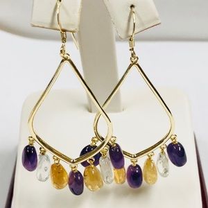 Natural Stones Dangle Earrings